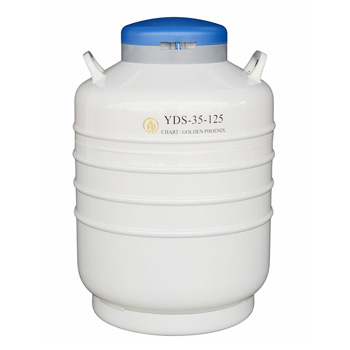 成都金YDS-35-125配多层方提桶液氮罐液氮瓶