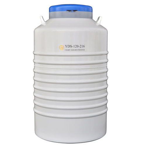 成都金凤YDS-120-216液氮罐 配方提桶